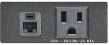 image of an auxiliary port on a classroom podium computer