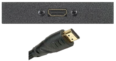 image of HDMI port and cable