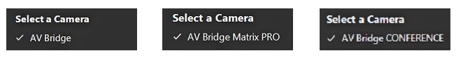 Image of camera options menu