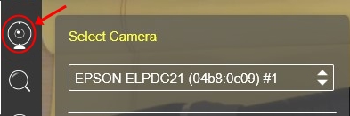 Image of select camera screen for Zoom
